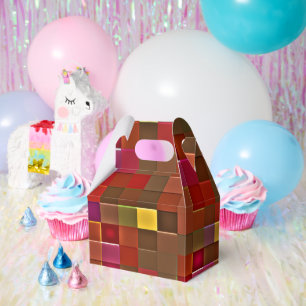 "Checkered Affair" (gable/large) Favor Boxes