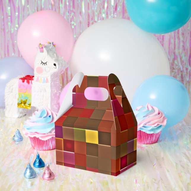 "Checkered Affair" (gable/large) Favor Boxes (Party)