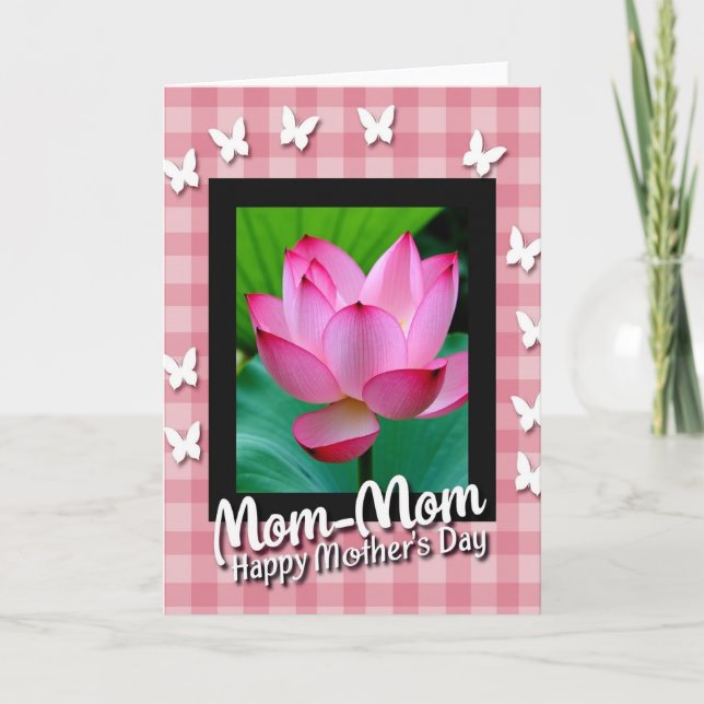 Checkered Aquatic Bloom Card (Front)