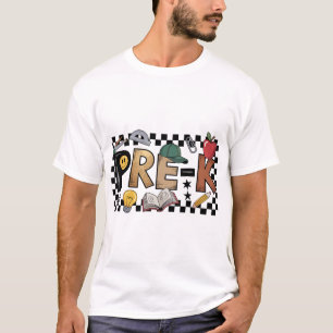 Checkered Back To School Pre K T-Shirt
