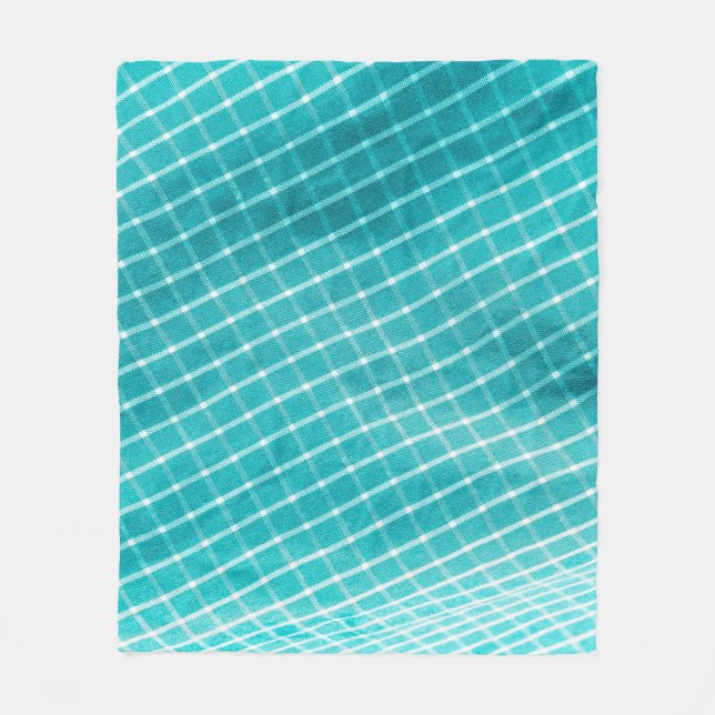 Checkered background textile closeup. fleece blanket (Front)