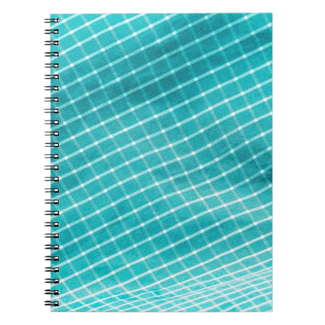 Checkered background textile closeup. notebook (Front)