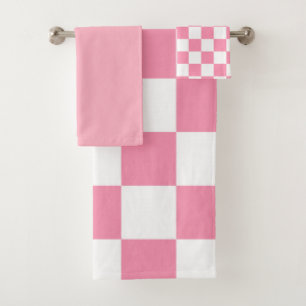 Checkered Bath Towel Set