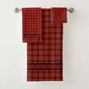 Checkered Bath Towel Set