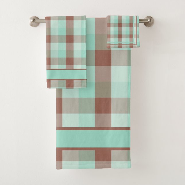 Checkered Bath Towel Set (Insitu)