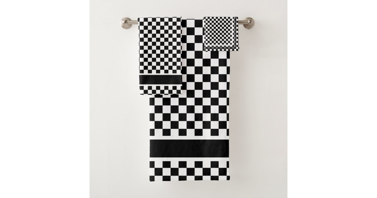Checkerboard Bath Sheets