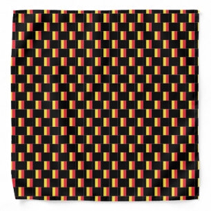Checkered Belgium Flag Pattern  Bandana
