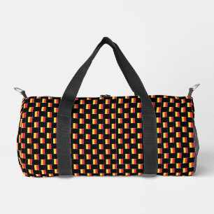 Checkered Belgium Flag Pattern  Duffle Bag