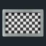 Checkered Belt Buckle<br><div class="desc">This belt buckle resembles a checkered race flag. The design is from original art.</div>