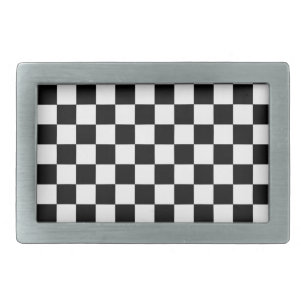 Checkered Belt Buckle