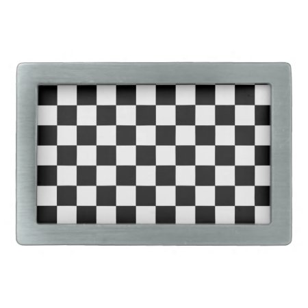 Checkered Belt Buckle