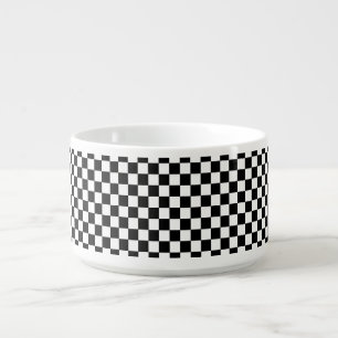 Checkered Black and White Bowl