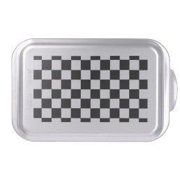 Checkered Black and White Cake Pan
