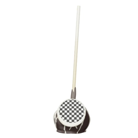 Checkered Black and White Cake Pops (Front)