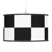 Checkered Black and White Ceiling Lamp (Right)