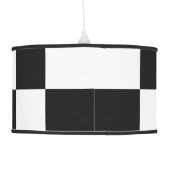 Checkered Black and White Ceiling Lamp (Back)