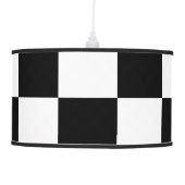 Checkered Black and White Ceiling Lamp (Front)