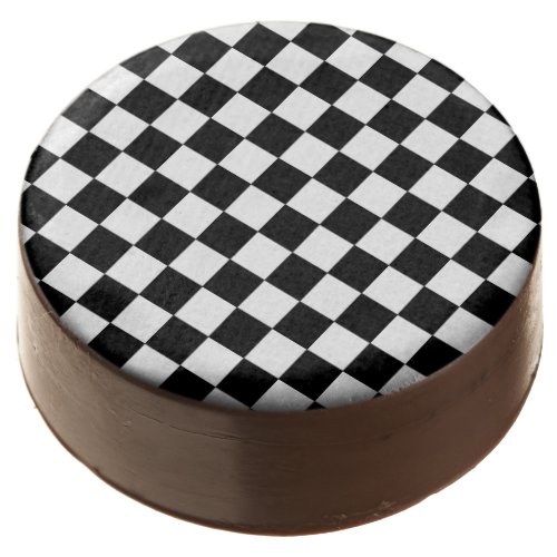 Checkered Black and White Chocolate Dipped Oreo