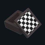 Checkered Black and White Gift Box<br><div class="desc">Cool simple black and white checkered pattern is made of rows of alternating white and black squares. Feel free to customize the product to make it your own. Digitally created 9000 x 6000 pixel image. Copyright ©2013 Claire E. Skinner, All rights reserved. To see this design on other items, click...</div>
