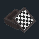 Checkered Black and White Gift Box<br><div class="desc">Cool simple black and white checkered pattern is made of rows of alternating white and black squares. Feel free to customize the product to make it your own. Digitally created 9000 x 6000 pixel image. Copyright ©2013 Claire E. Skinner, All rights reserved. To see this design on other items, click...</div>