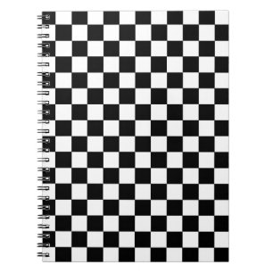 Checkered Black and White Notebook