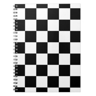 Checkered Black and White Notebook