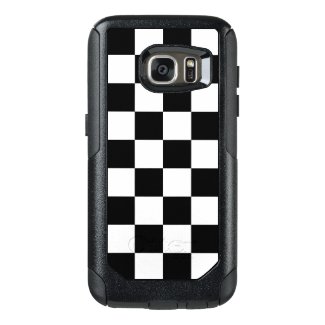 Checkered Black and White Pattern OtterBox Samsung Galaxy S7 Case