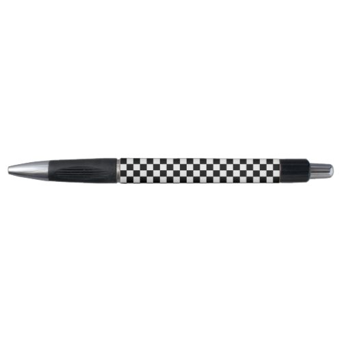 Checkered Black and White Pen