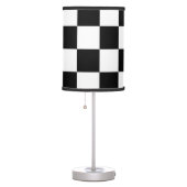 Checkered Black and White Table Lamp (Right)
