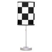Checkered Black and White Table Lamp (Front)