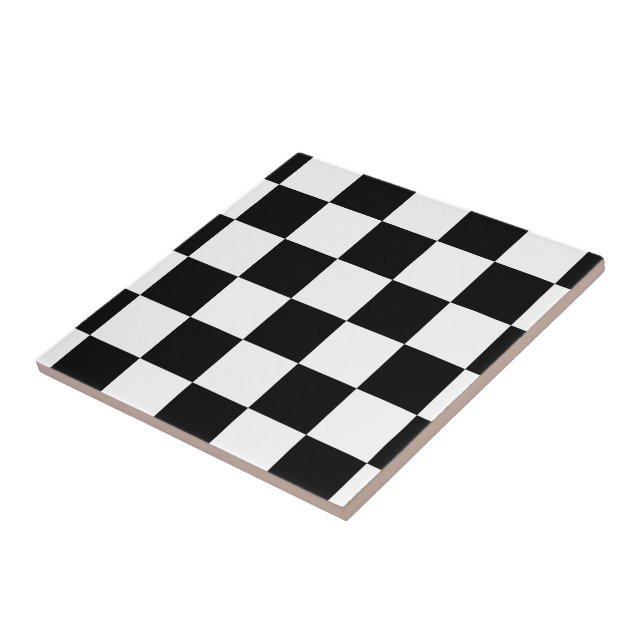 Checkered Black and White Tile (Side)