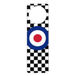 Checkered Black Racing Target Mod Customize it! Door Hanger