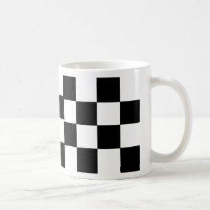 Checkered Black & White Coffee Mug