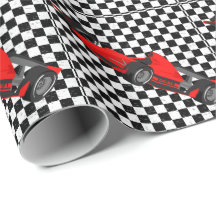 Checkered Black-white Race Car