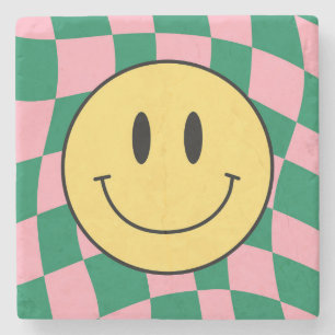 Checkered Bliss Stone Coaster