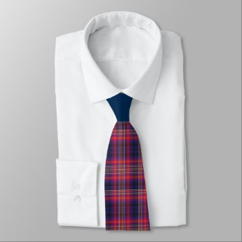 Checkered Blue And Red Neck Tie by 16creative at Zazzle