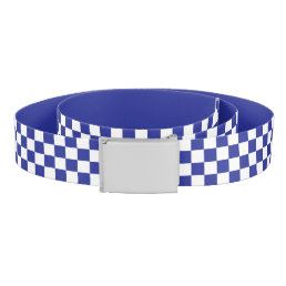 Checkered Blue and White  Belt