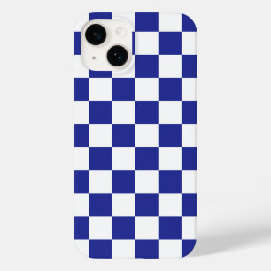 Checkered Blue and White  Case-Mate iPhone 14 Case