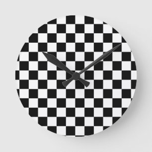 Checkered Board Wall Clocks