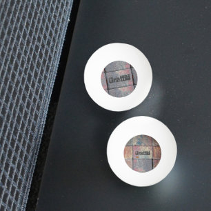Checkered Brick Urban Personalized Ping Pong Ball