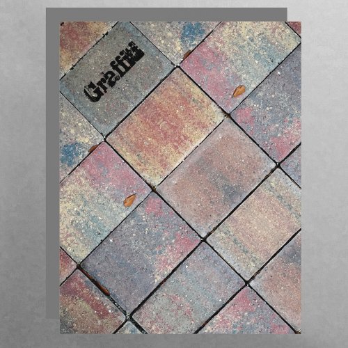 Checkered Brick Urban Rustic Scrapbook Paper
