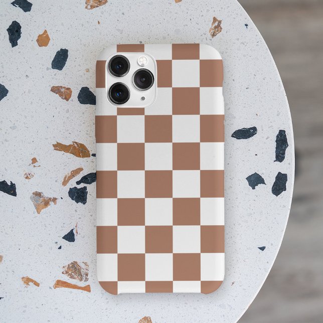 Checkered Burnt Orange Rust Terracotta Phone Case (Creator Uploaded)