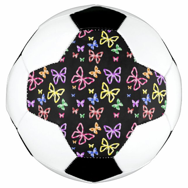 CHECKERED BUTTERFLIES SOCCER BALL (Front)