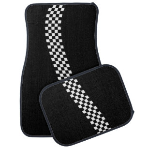 Checkered Car Floor Mat