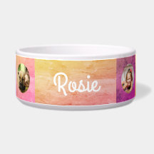 Checkered Ceramic Dog Food Bowl - HAMbWG