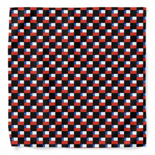 Checkered Chile Flag Pattern  Bandana