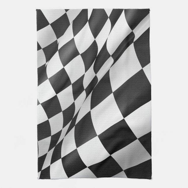 Checkered Cloth Flag 16" x 24" (Vertical)