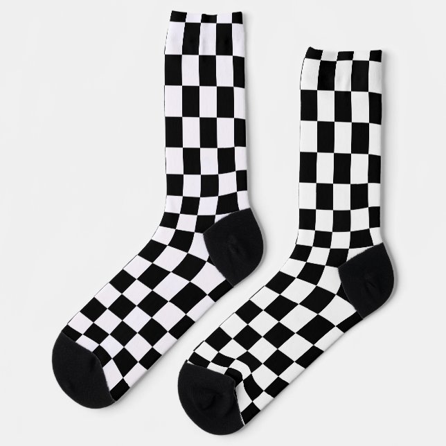 Checkered Crew Socks (Left)