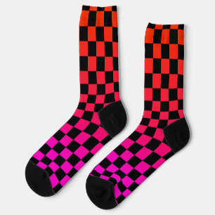 Checkered Crew Socks