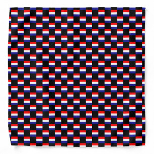 Checkered Croatia Flag Pattern  Bandana